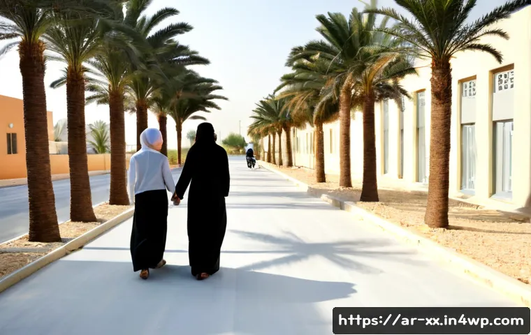 도시재생과 지속 가능한 내집 마련 전략 - Photorealistic urban regeneration scene in a modern Arab city, a young Arab couple in modest contemp...